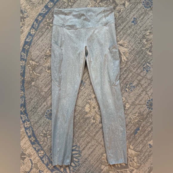 Lululemon Fast and Free Tight 25" *Nulux City Grit White Blue Fog - Picture 6 of 14